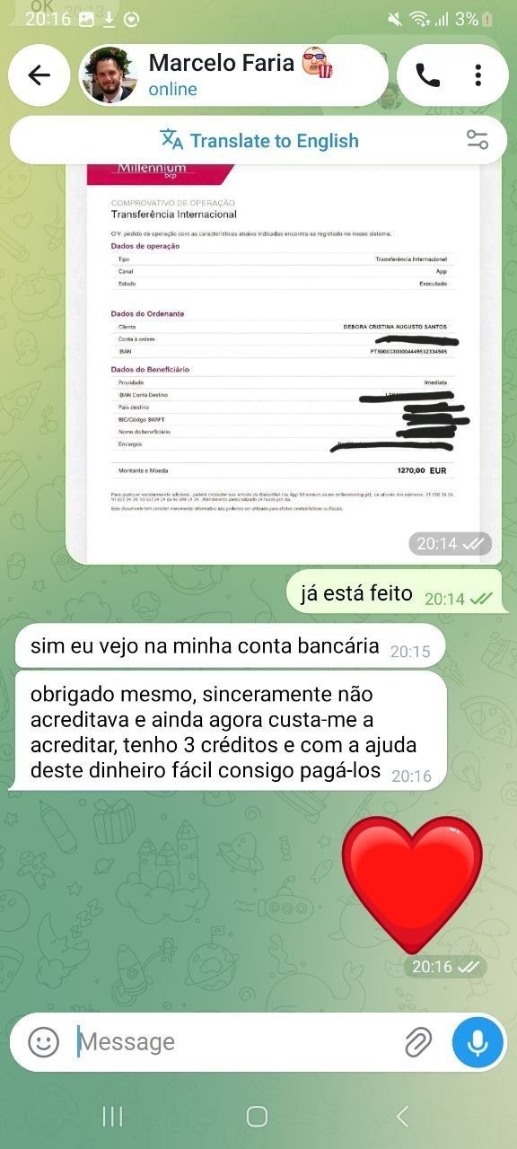 Zahlungs-Screenshot