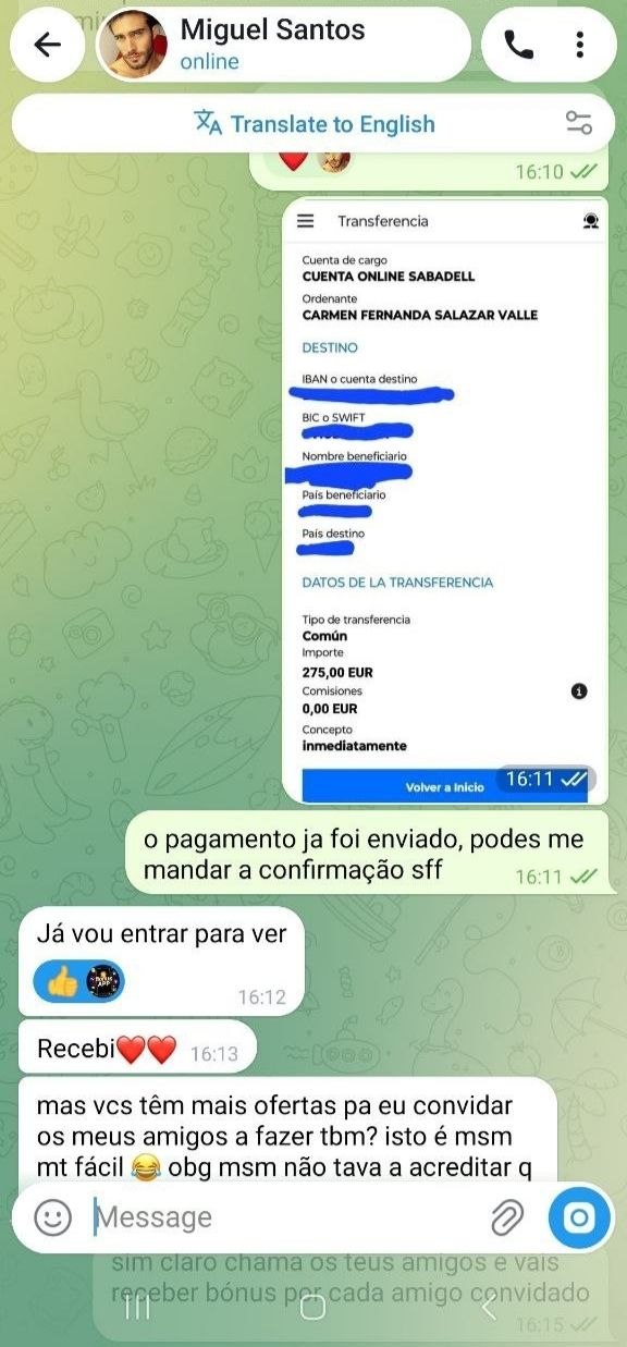 Zahlungs-Screenshot