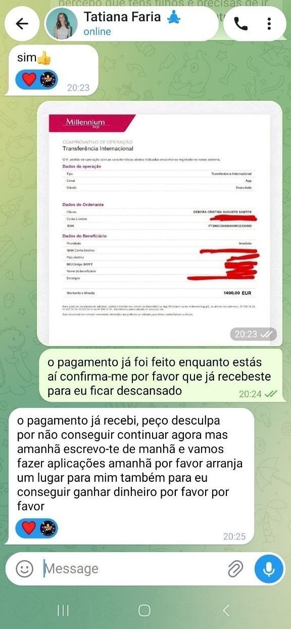 Zahlungs-Screenshot