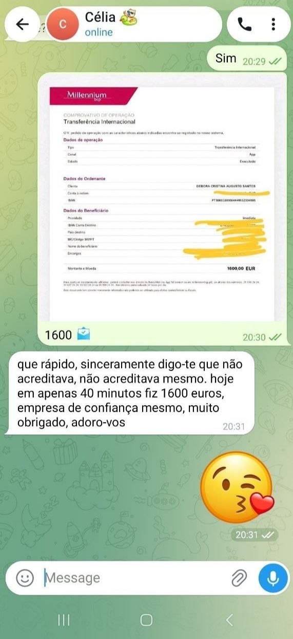 Zahlungs-Screenshot